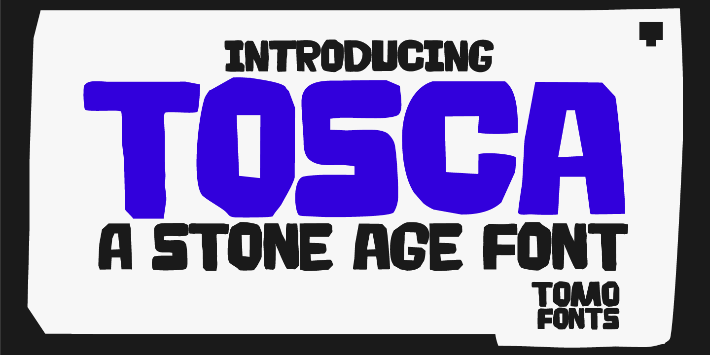 Example font TOMO Tosca #11